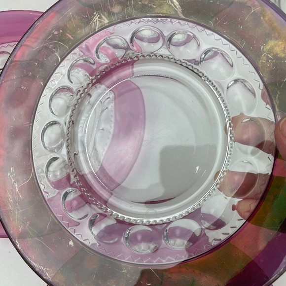 Vintage Westmoreland Footed Lidded Wedding Candy Dish Jar Ruby Red 5 Plates - Picture 5 of 7